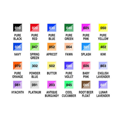 Kuretake Zig Brushables Brush Marker Pen  - 24 Colours -  - Brush Pens - Bunbougu
